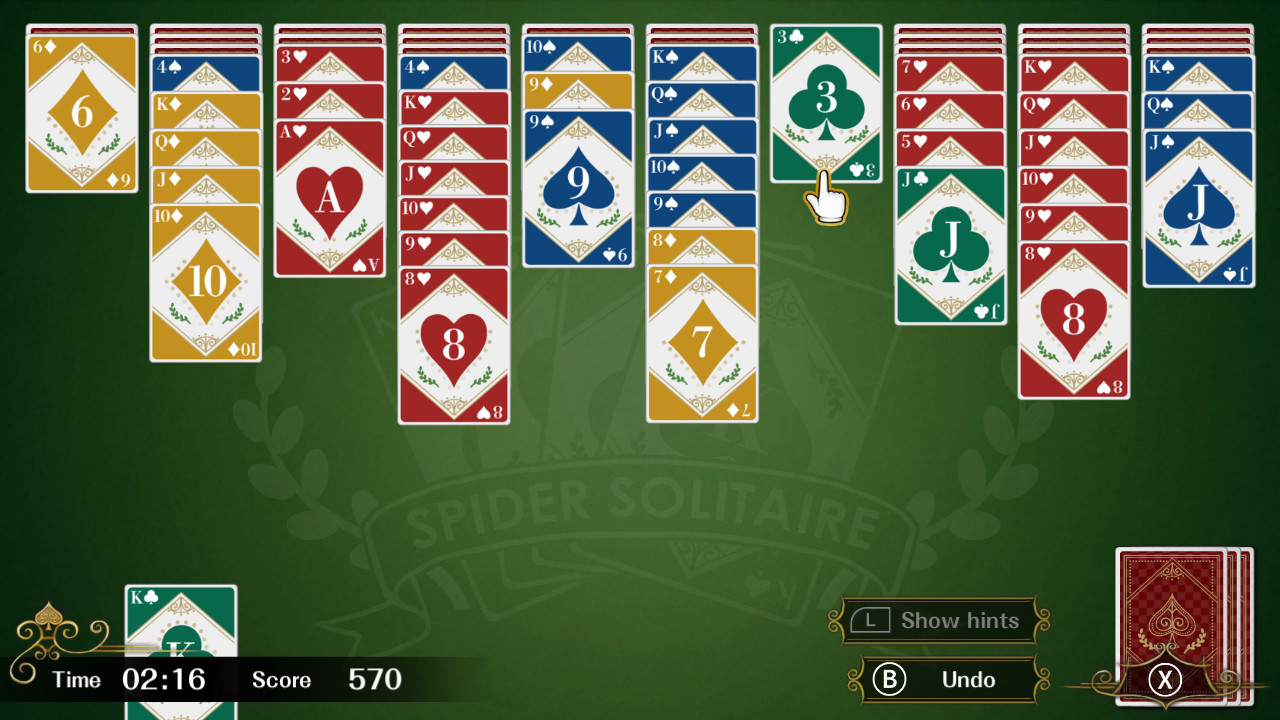 蜘蛛纸牌F/Spider Solitaire F（键盘操作）插图5跳跳游戏网