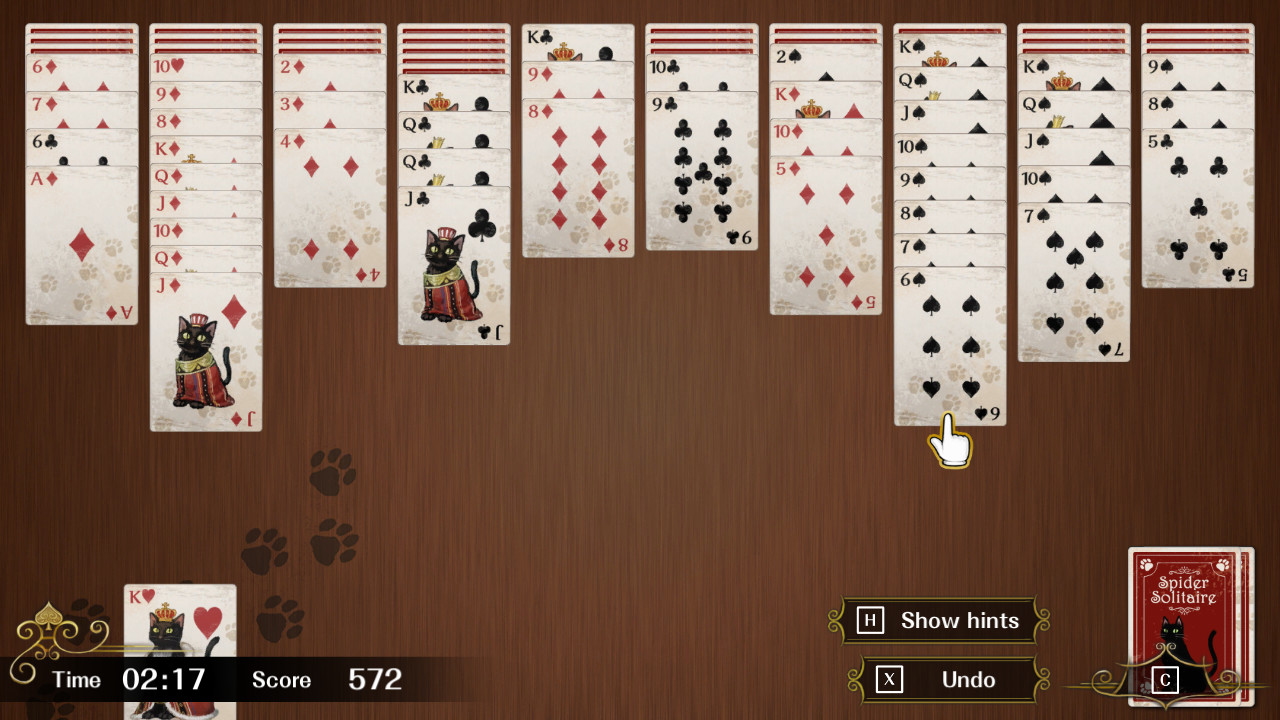 蜘蛛纸牌F/Spider Solitaire F（键盘操作）插图4跳跳游戏网