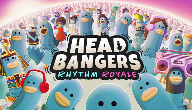 《沙雕鸽鸽大逃杀/Headbangers: Rhythm Royale》免安装中文版