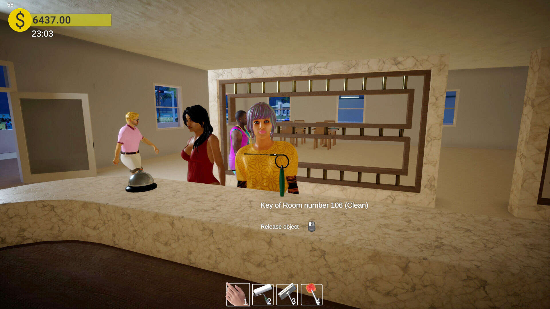 迈阿密酒店模拟器/Miami Hotel Simulator v0.13.345|模拟经营|容量10.7G|免安装绿色中文版|支持键盘.鼠标.手柄-小辉娱乐网