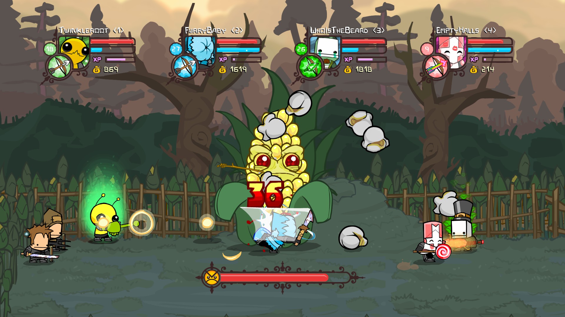 城堡毁灭者|v2.9|全DLC|200M大小|官方中文|支持手柄|城堡破坏者|Castle Crashers