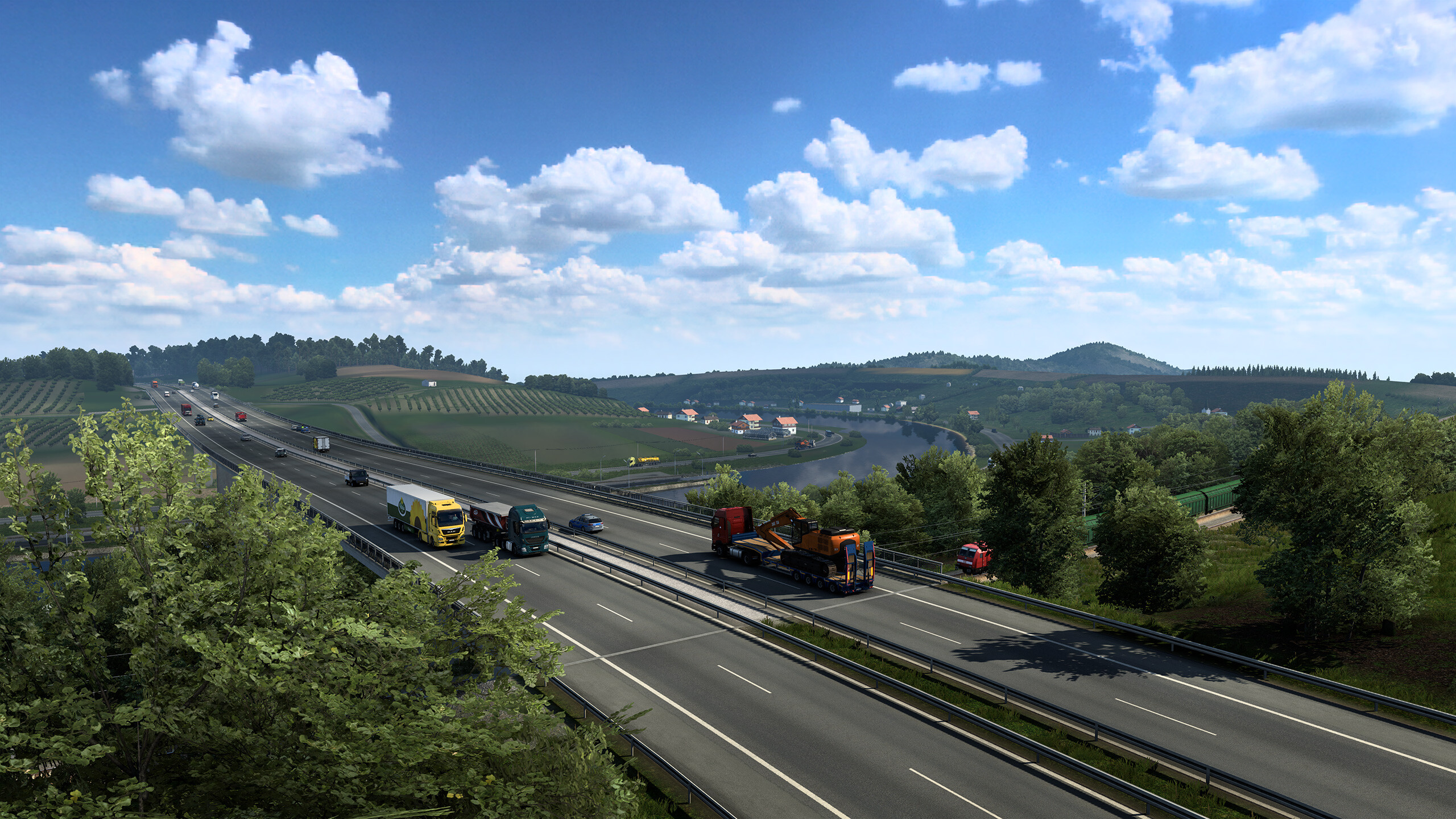 欧洲卡车模拟2 豪华中文 v1.47.2.6s+全DLC+单独联机补丁 支持手柄 解压即玩-CCAK.CC