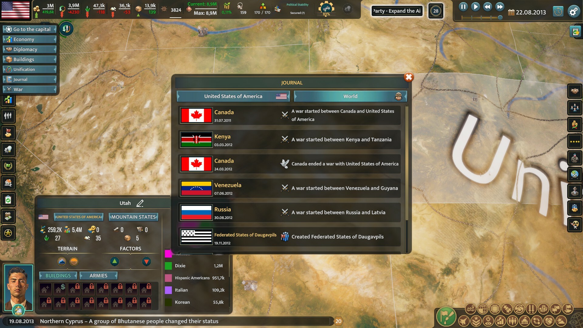 现实政治3:地球与太阳系/Realpolitiks 3: Earth and Beyond Build.18224342|策略模拟|容量3.1GB|免安装绿色中文版|支持键盘.鼠标-小辉娱乐网