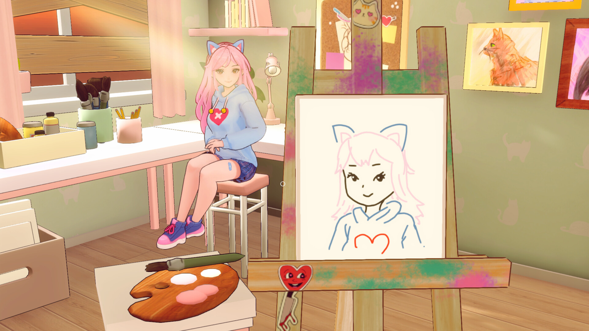 图片[2]-AI2U: 与你直到世界尽头 ~ 我的病娇猫娘AI女友 免安装中文版下载-蒸汽游戏宝库 - 高质量Steam单机游戏下载站