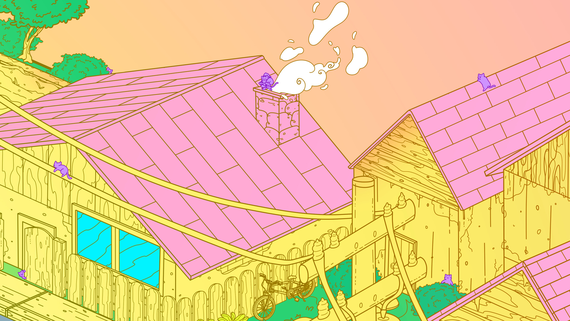 悠然镇的流浪猫 (Stray Cats in Cozy Town)