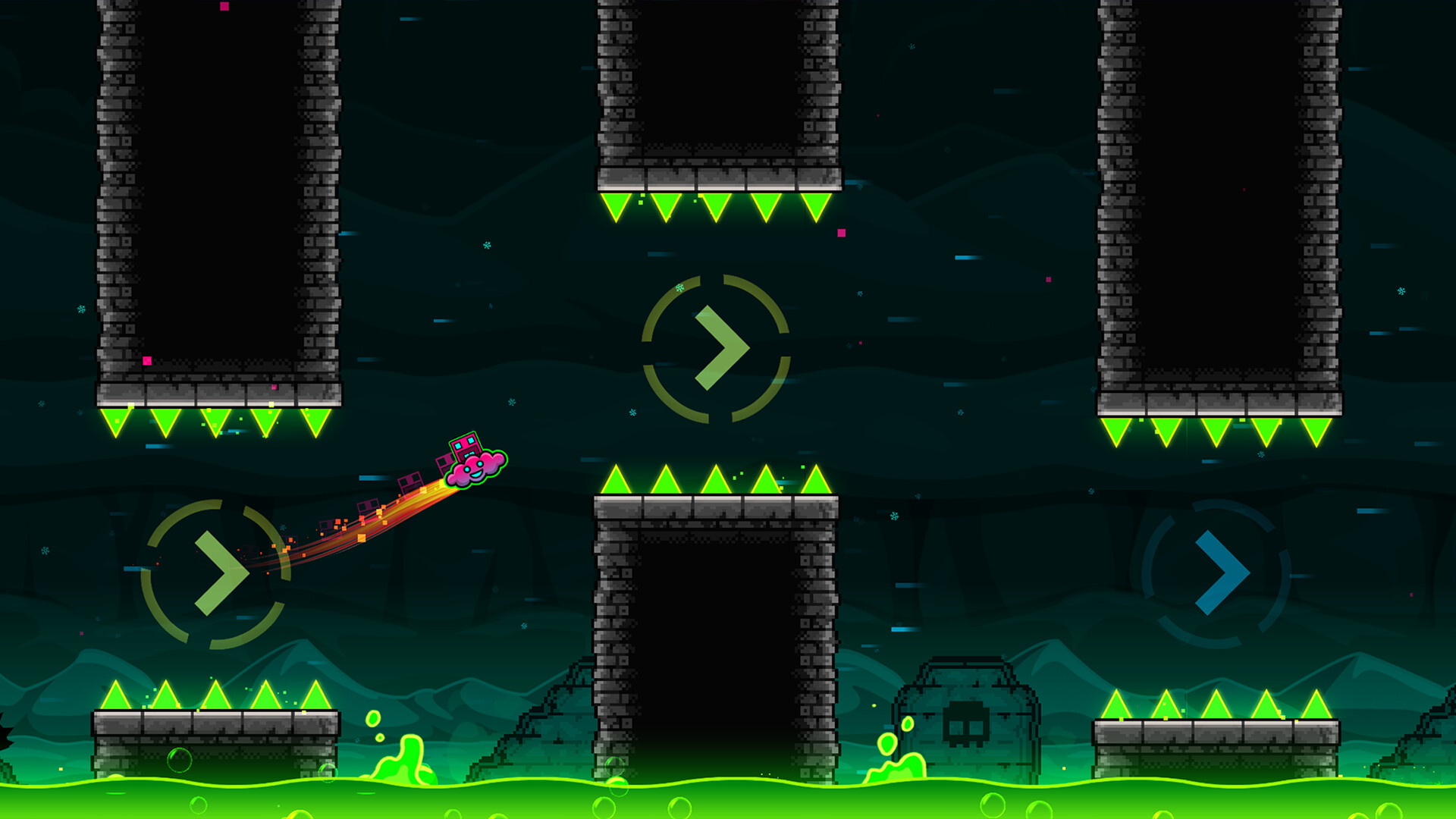 几何冲刺/Geometry Dash Build.16352521|动作冒险|容量343MB|免安装绿色英文版|支持键盘.鼠标.手柄-小辉娱乐网