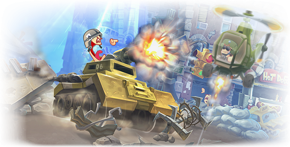 百战天虫:战争武器|Worms W.M.D|1637.583366