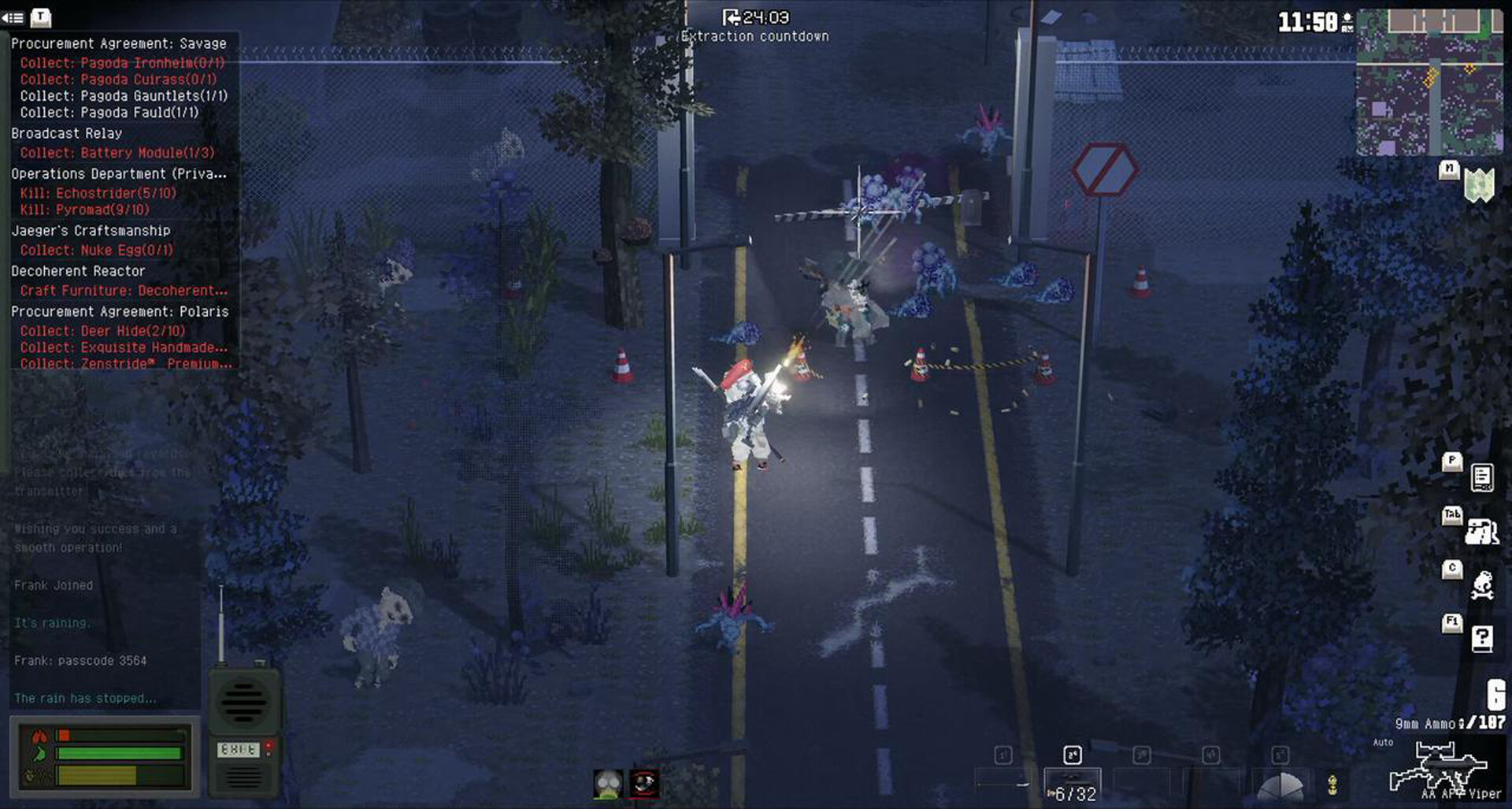 U.R.C. agents fighting inside an anomalous zone