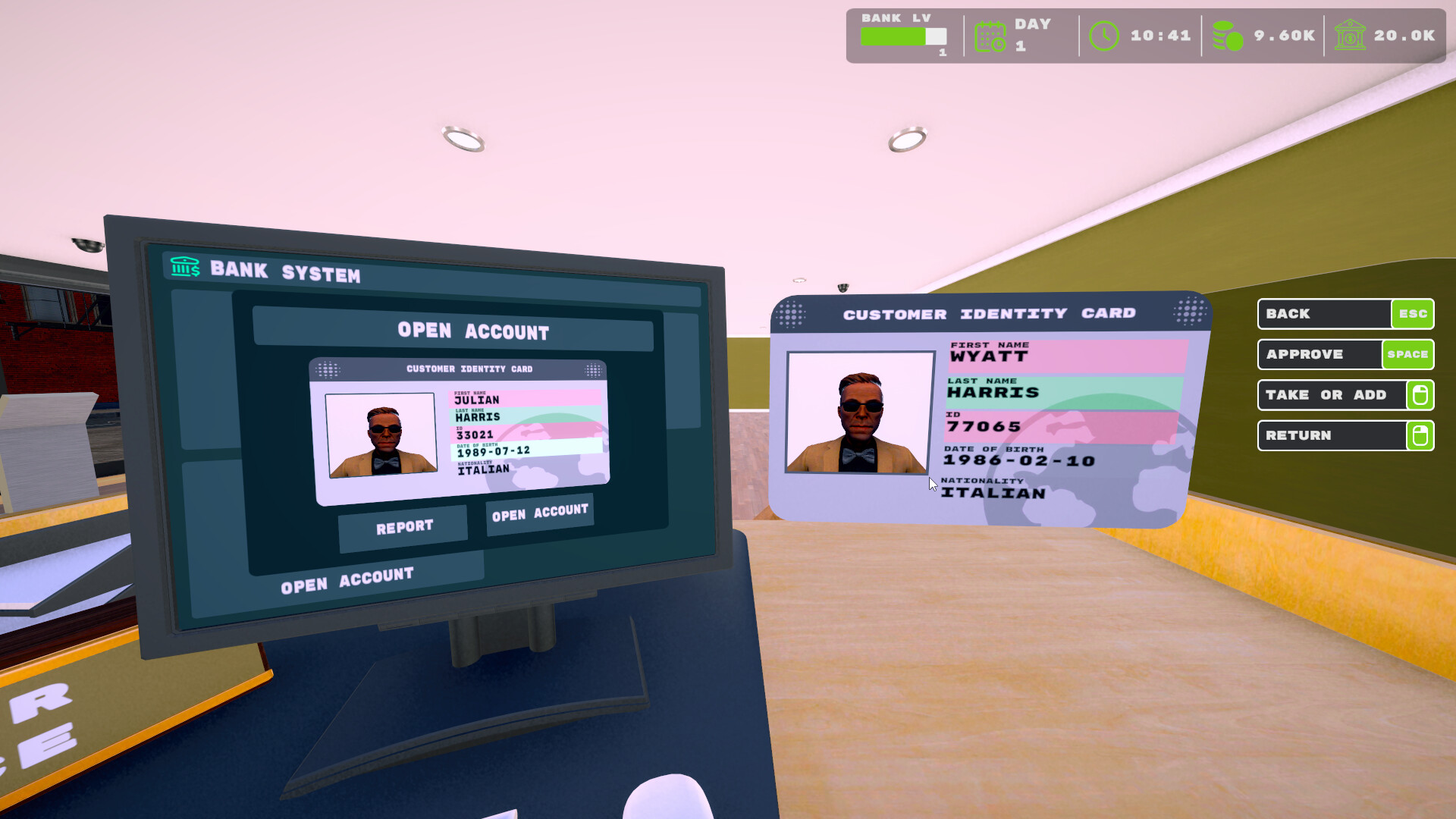 银行模拟器/Bank Simulator v1.0.0|模拟经营|容量2.5GB|免安装绿色中文版|支持键盘.鼠标-小辉娱乐网