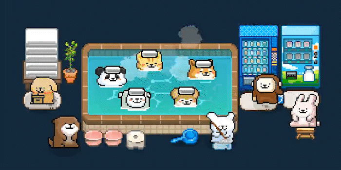 线条小狗：动物温泉|Animal Spa|1.1