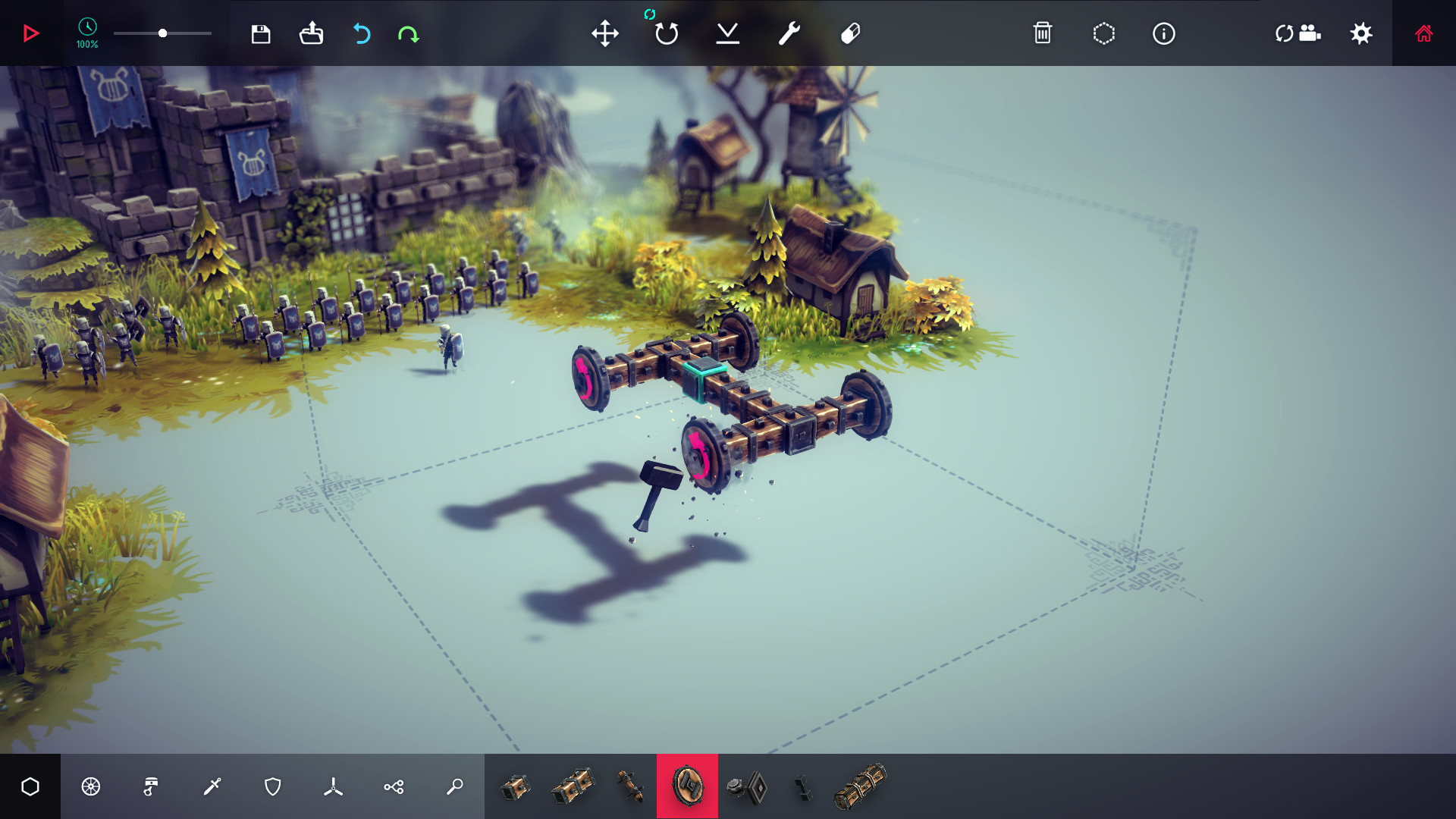 围攻/围剿/Besiege v1.73|策略模拟|容量4GB|免安装绿色中文版|支持键盘.鼠标-小辉娱乐网