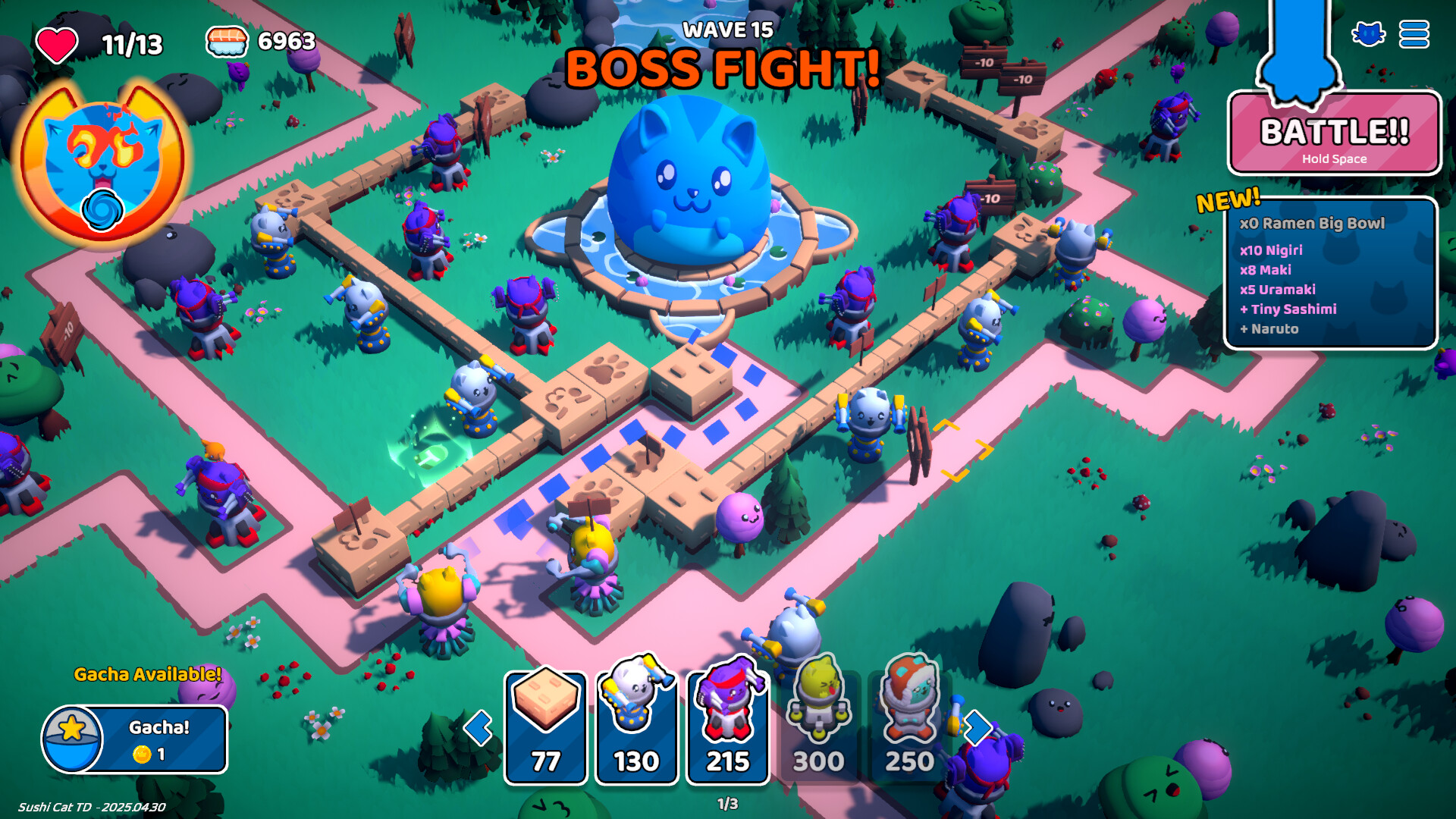 寿司猫：塔防|官方中文|Sushi Cat – Tower Defense插图10跳跳游戏网