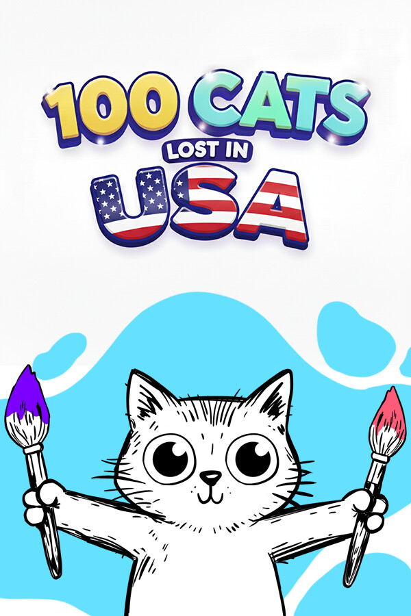 100 Cats Lost In USA Find & Color
