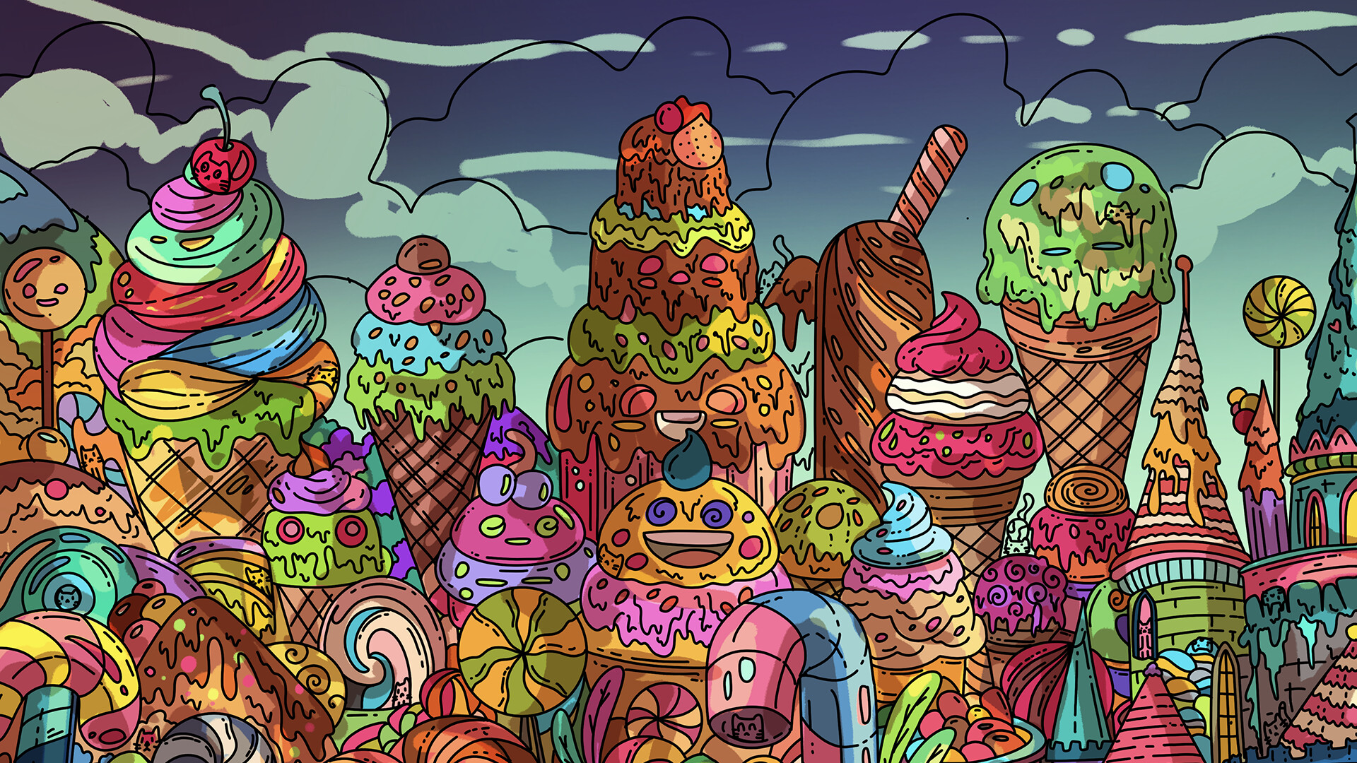 100只糖果猫|官方中文|100 Candy Cats插图5跳跳游戏网