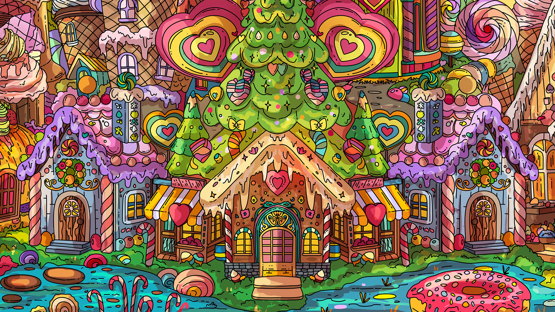 100只糖果猫|官方中文|100 Candy Cats插图3跳跳游戏网