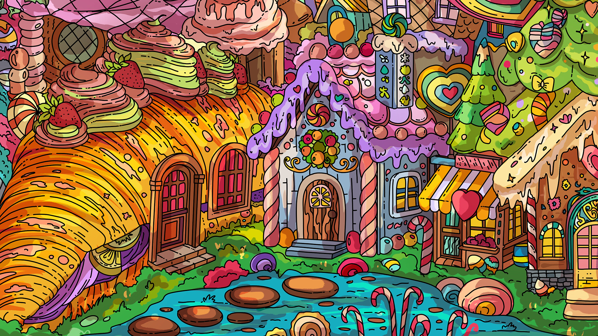 100只糖果猫|官方中文|100 Candy Cats插图8跳跳游戏网