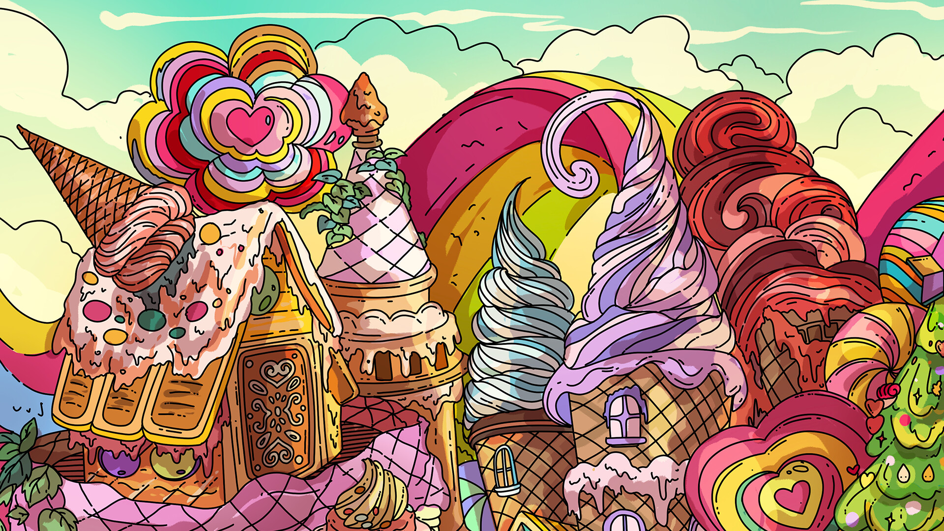 100只糖果猫|官方中文|100 Candy Cats插图4跳跳游戏网