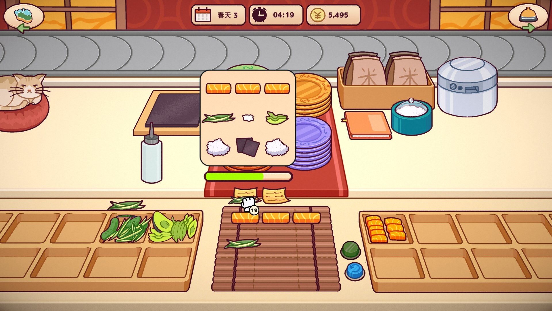 美味回转寿司店模拟器|Ugoku Sushi Bar|Build.24450903|官方中文|容量1.46G