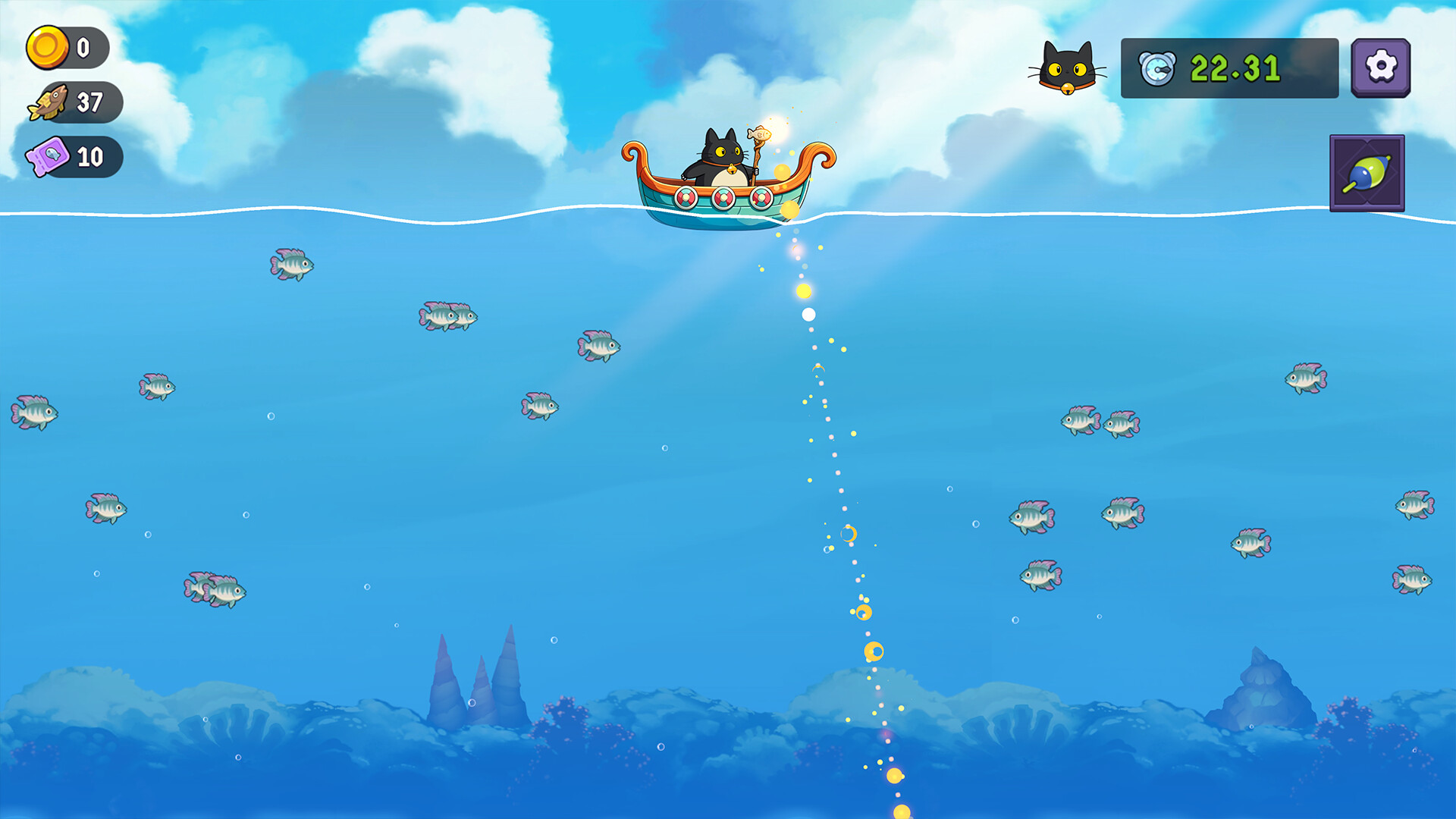 悠哉捕鱼|Fish to Cats: Catch &amp; Feed|Build.24349928|官方中文|容量264M