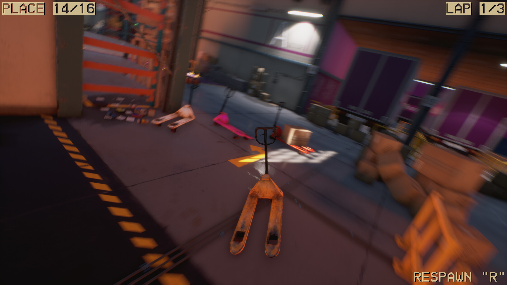 托盘搬运竞速 (Pallet Jack Racing)