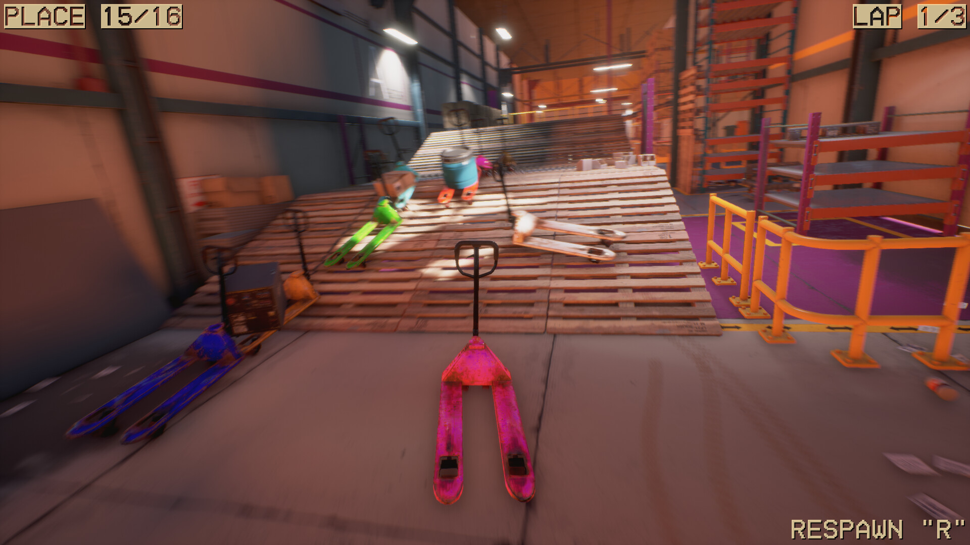 托盘搬运竞速 (Pallet Jack Racing)