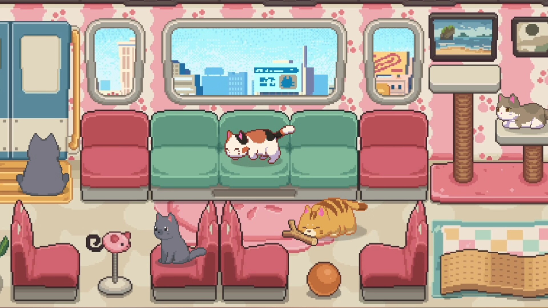 猫咪列车长|Neko Station|Build.24184627|官方中文|容量357M插图5OKDLC 截图 #1