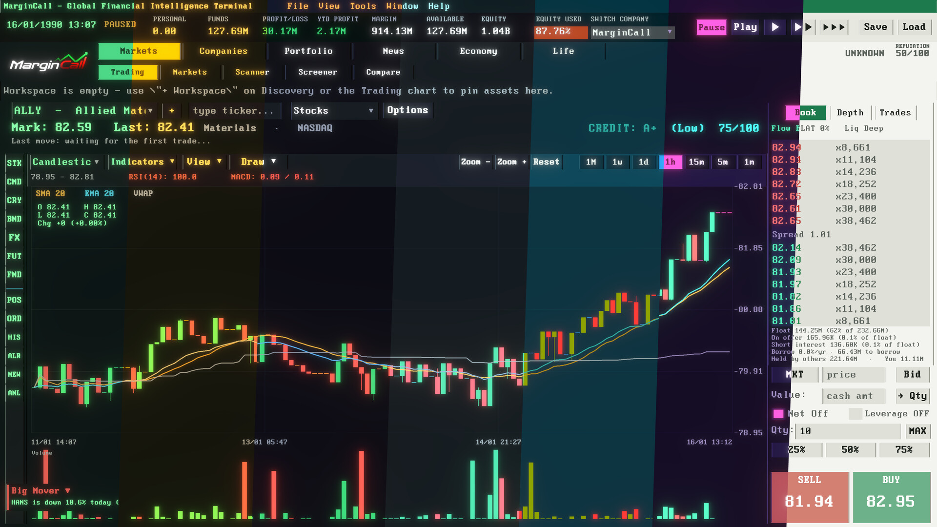 爆仓警报|MarginCall|全球金融情报终端|追缴保证金|官方中文|容量501M插图2OKDLC 截图 #0