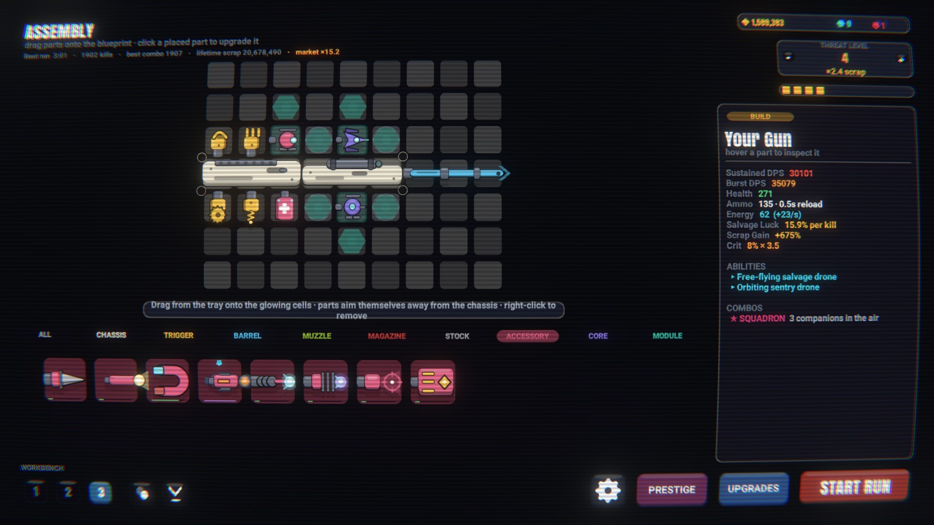 Gundrobe: an Incremental Gun Builder