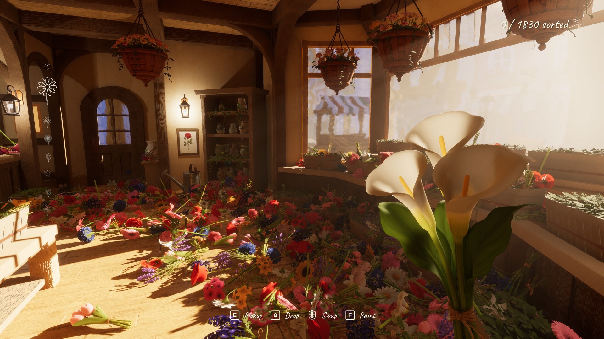Tidy Up the Flower Shop