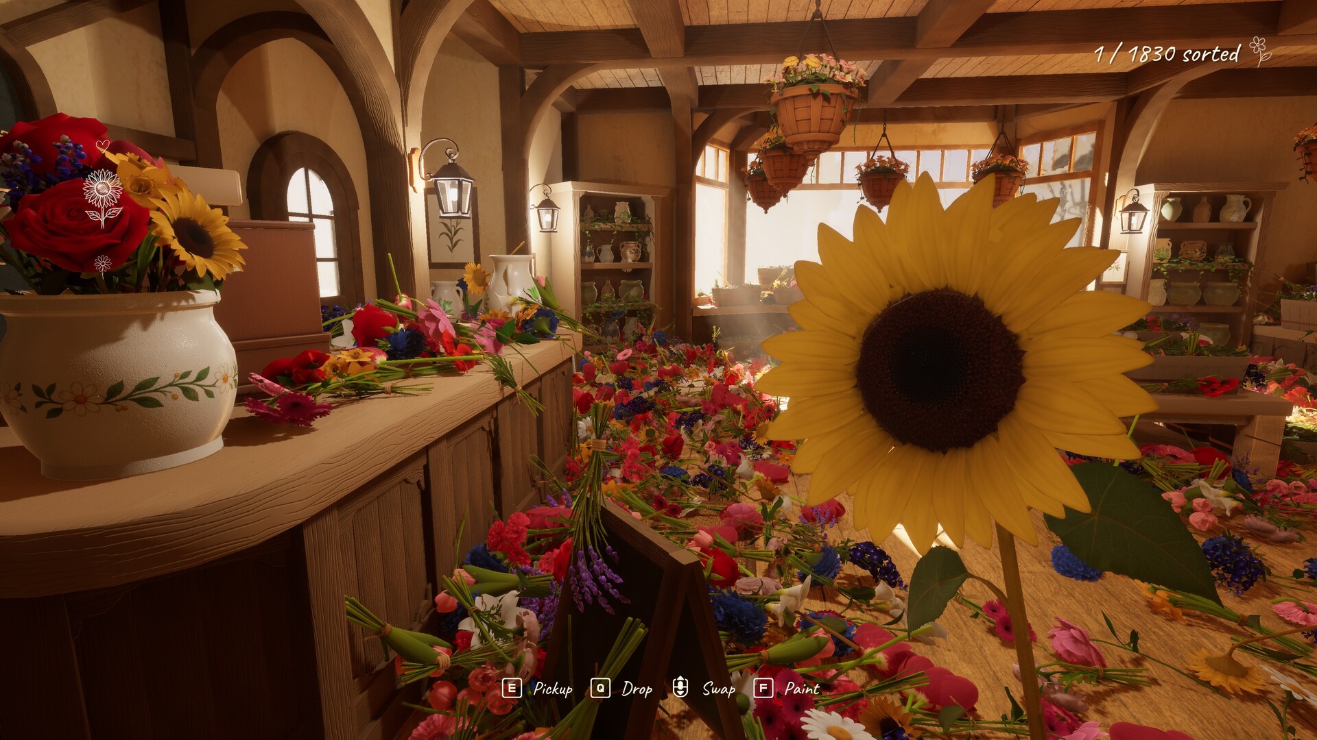 Tidy Up the Flower Shop