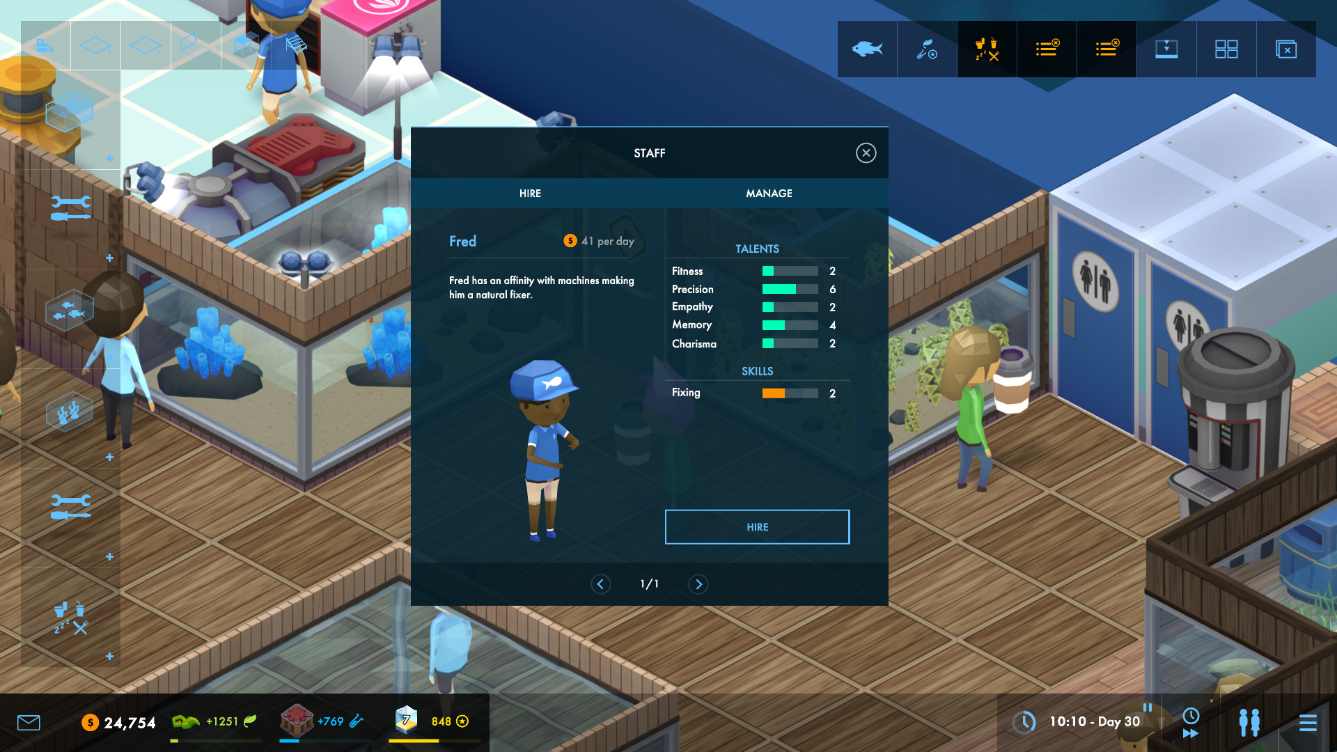 巨型水族馆/Megaquarium v4.2.5|模拟经营|容量758MB|免安装绿色中文版|支持键盘.鼠标-小辉娱乐网