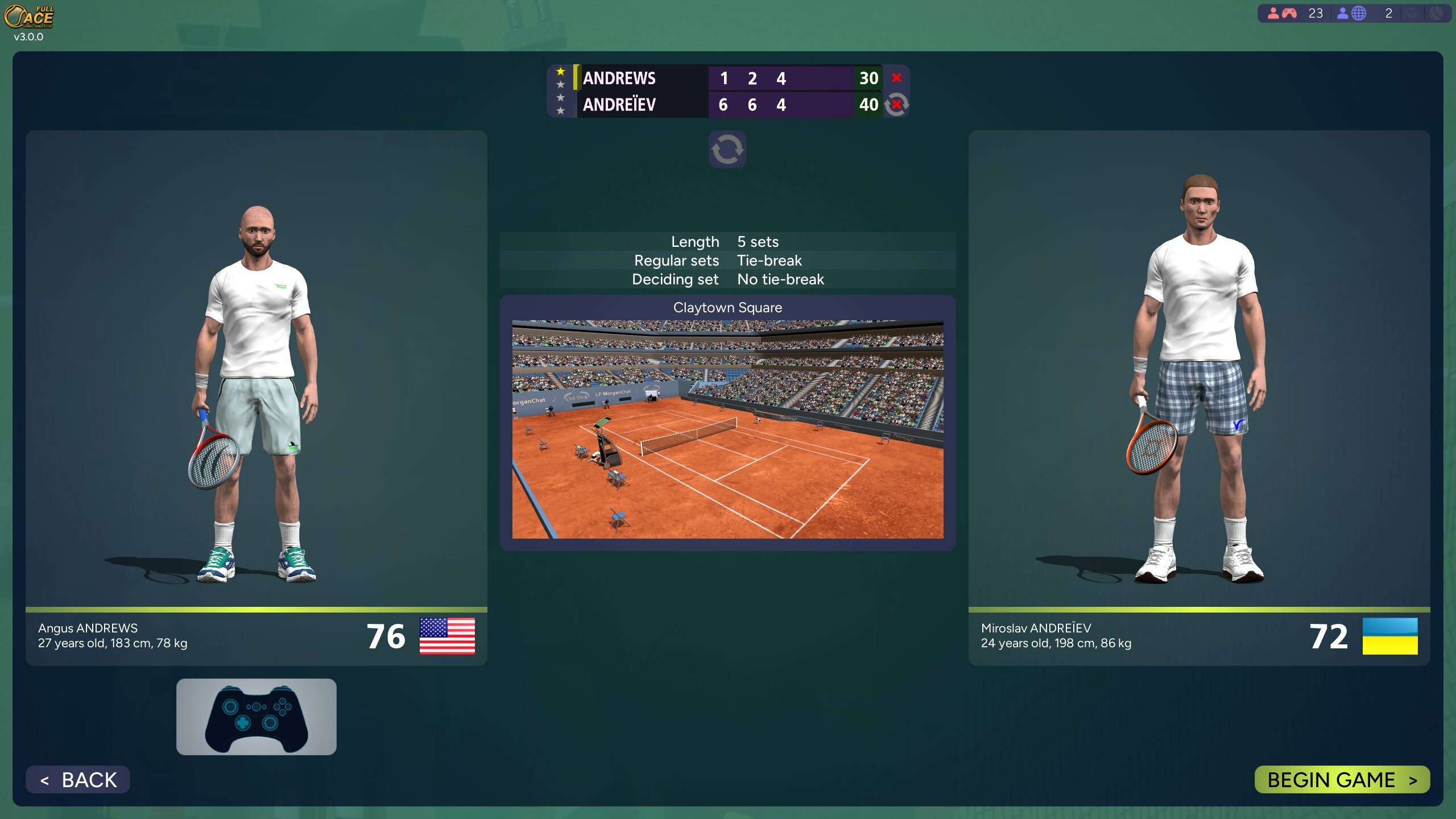 全王牌网球模拟器|200M大小|官方中文|支持手柄|Full Ace Tennis Simulator
